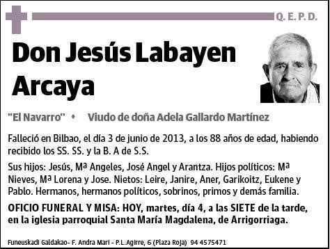 LABAYEN ARCAYA,JESUS