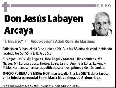 LABAYEN ARCAYA,JESUS