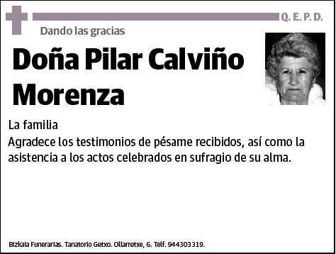 CALVIÑO MORENZA,PILAR