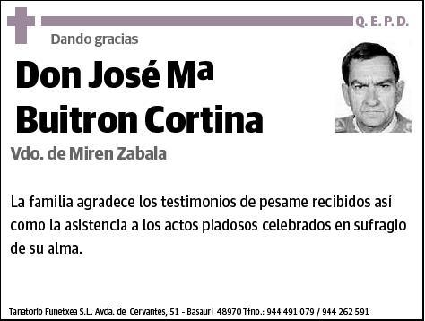 BUITRON CORTINA,JOSE Mª