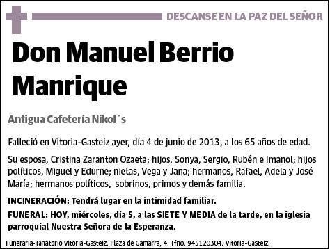 BERRIO MANRIQUE,MANUEL