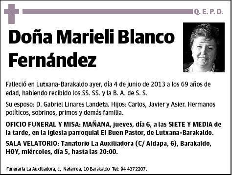 BLANCO FERNANDEZ,MARIELI