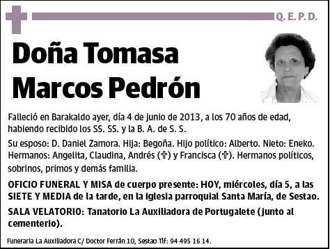 MARCOS PEDRON,TOMASA