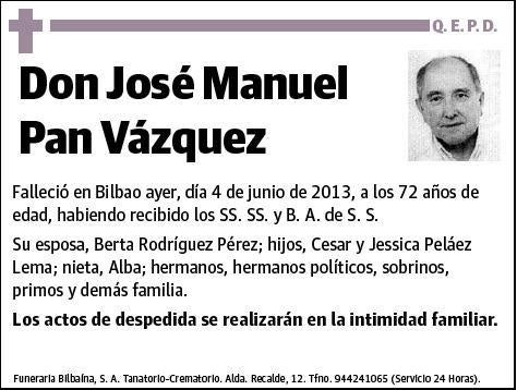 PAN VAZQUEZ,JOSE MANUEL