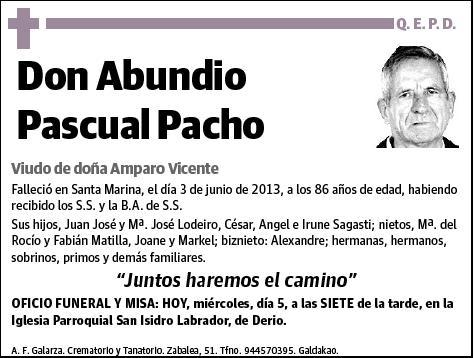 PASCUAL PACHO,ABUNDIO