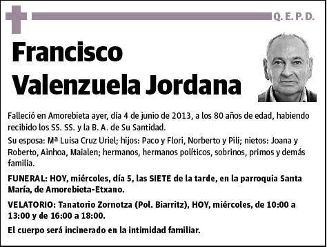 VALENZUELA JORDANA,FRANCISCO