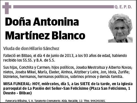 MARTINEZ BLANCO,ANTONINA