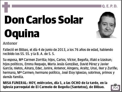 SOLAR OQUINA,CARLOS