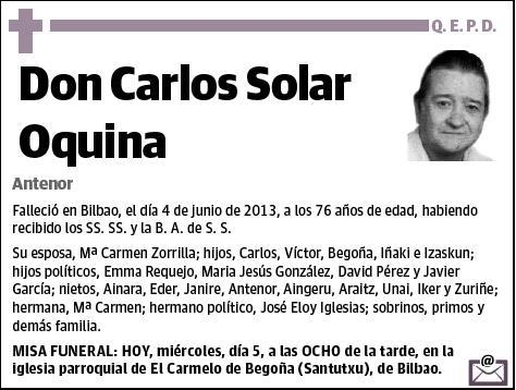 SOLAR OQUINA,CARLOS