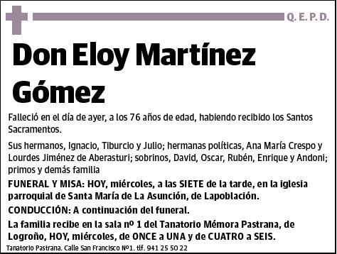 MARTINEZ GOMEZ,ELOY