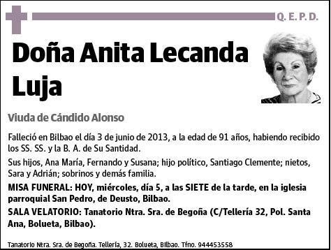 LECANDA LUJA,ANITA