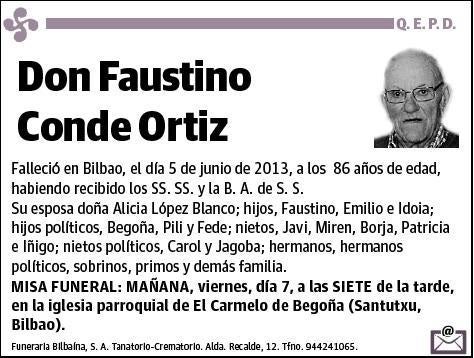 CONDE ORTIZ,FAUSTINO