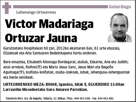 MADARIAGA ORTUZAR,VICTOR