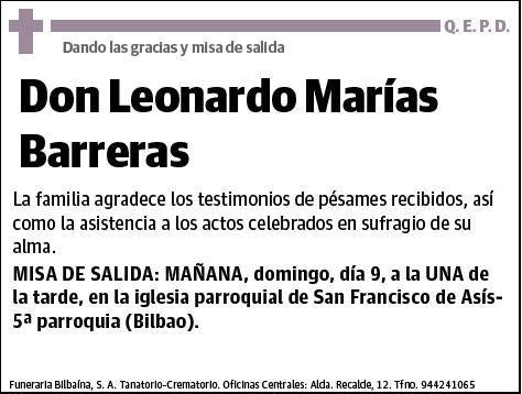 MARIAS BARRERAS,LEONARDO