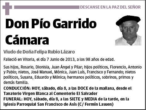 GARRIDO CAMARA,PIO