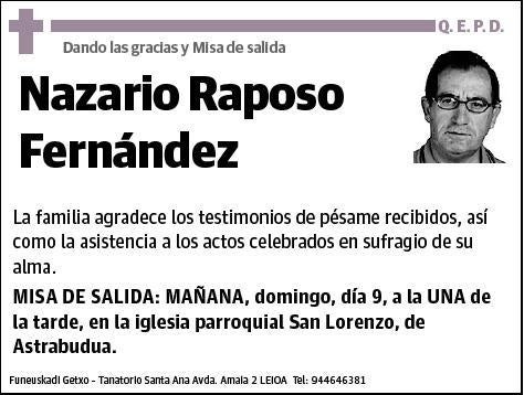 RAPOSO FERNANDEZ,NAZARIO