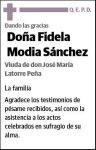MODIA SANCHEZ,FIDELA
