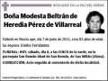 BELTRAN DE HEREDIA PEREZ DE VILLARREAL,MODESTA