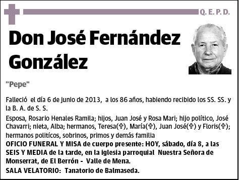 FERNANDEZ GONZALEZ,JOSE