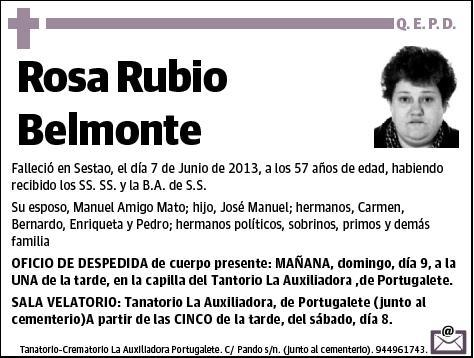 RUBIO BELMIONTE,ROSA