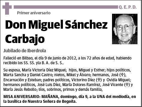 SANCHEZ CARBAJO,MIGUEL