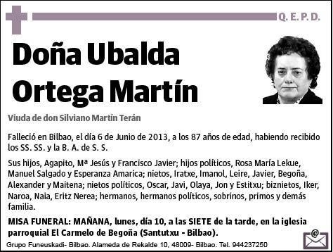 ORTEGA MARTIN,UBALDA