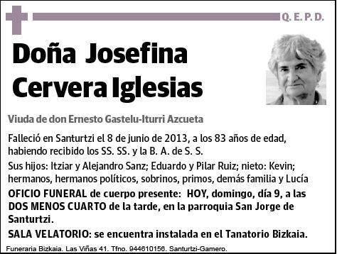 CERVERA IGLESIAS,JOSEFINA