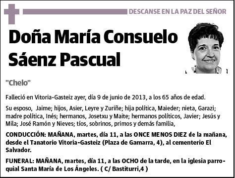 SAENZ PASCUAL,MARIA CONSUELO