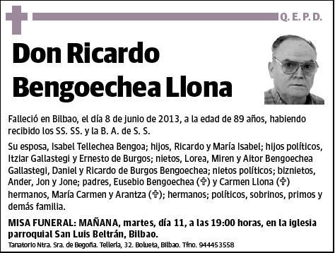 BENGOECHEA LLONA,RICARDO