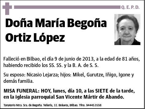 ORTIZ LOPEZ,MARIA BEGOÑA