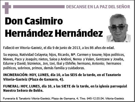 HERNANDEZ HERNANDEZ,CASIMIRO