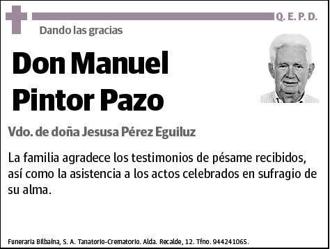 PINTOR PAZO,MANUEL