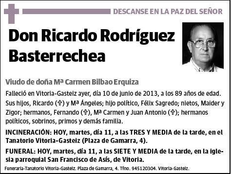 RODRIGUEZ BASTERRECHEA,RICARDO