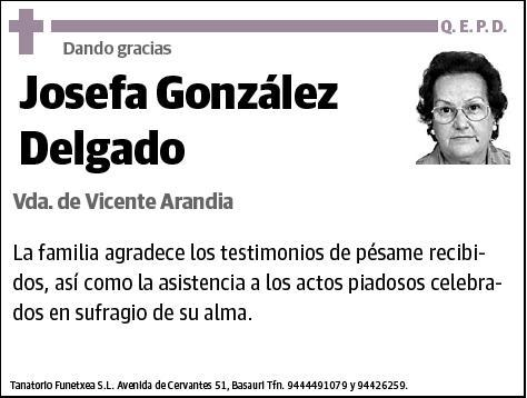 GONZALEZ DELGADO,JOSEFA