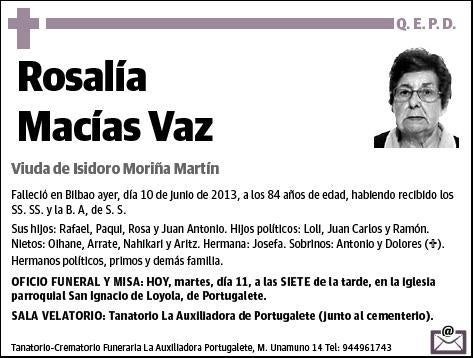 MACIAS VAZ,ROSALIA