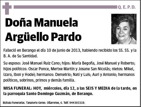 ARGÜELLO PARDO,MANUELA