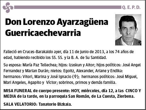 AYARZAGÜENA GUERRICAECHEVARRIA,LORENZO