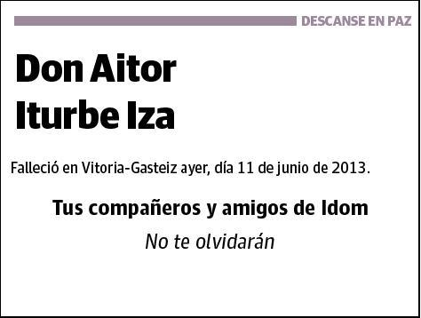 IZA ITURBE,AITOR