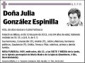 GONZALEZ ESPINILLA,JULIA