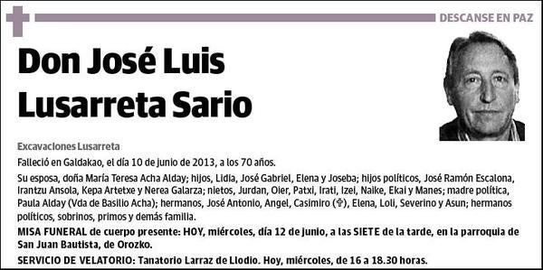 LUSARRETA SARIO,JOSE LUIS