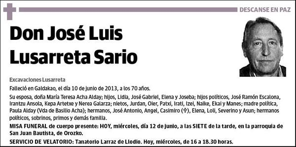 LUSARRETA SARIO,JOSE LUIS