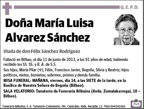 ALVAREZ SANCHEZ,MARIA LUISA