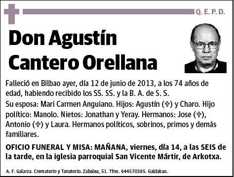 CANTERO ORELLANA,AGUSTIN