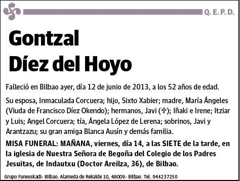 DIEZ DEL HOYO,GONTZAL