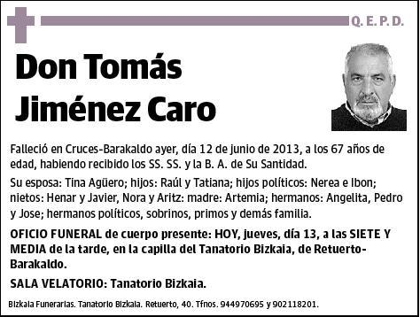 JIMENEZ CARO,TOMAS