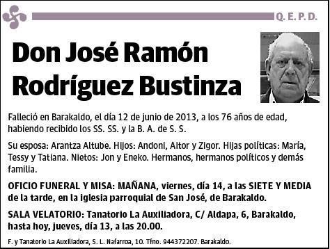 RODRIGUEZ BUSTINZA,JOSE RAMON