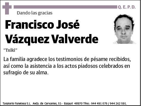 VAZQUEZ VALVERDE,FRANCISCO JOSE