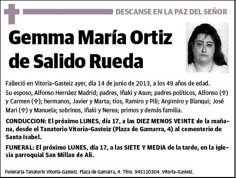 ORTIZ DE SALIDO RUEDA,GEMMA MARIA