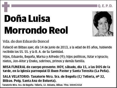 MORRONDO REOL,LUISA