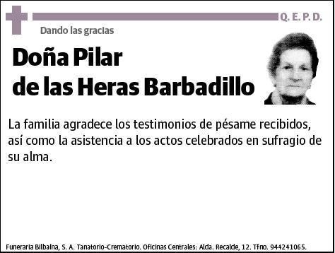 DE LAS HERAS BARBADILLO,PILAR